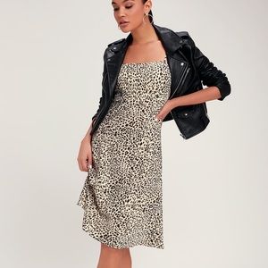 Leopard Print Midi Dress